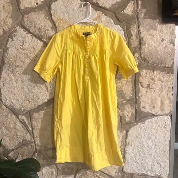 Women’s j crew Short-sleeve mini shirtdress in cotton poplin size Small Tall - Picture 4 of 6